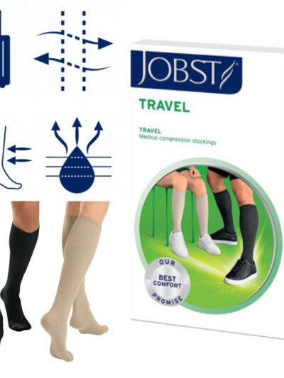 JOBST Travel CCL1, podkolanówki uciskowe dla podróżujących