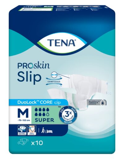 Pieluchomajtki TENA Slip ProSkin Super OTC Edition M 70-122cm, opak. 10 szt.